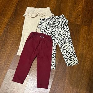 Bundle of baby girl leggings